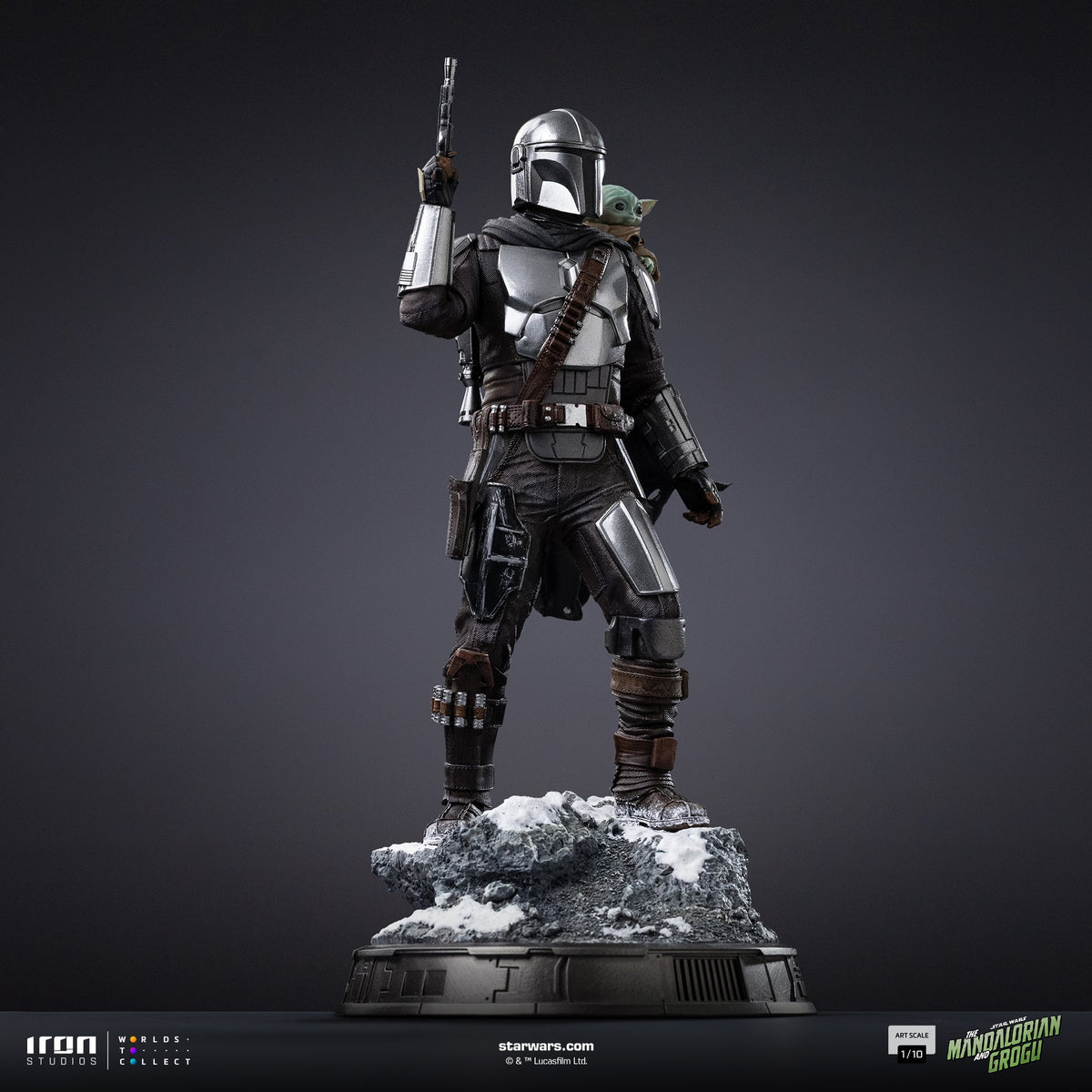 Mandalorian and Grogu Art Scale 1/10 Statue - Iron Studios