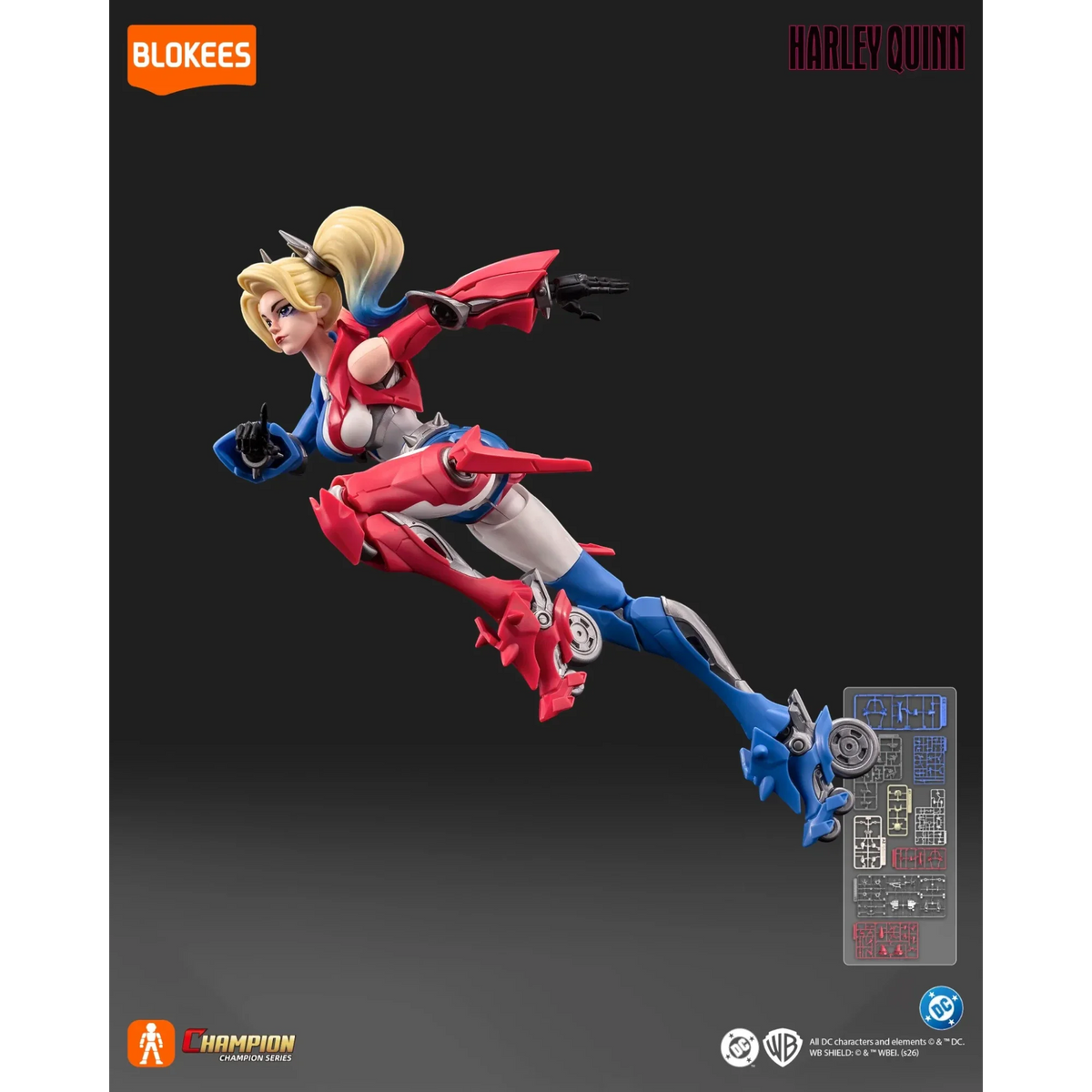 Blokees Harley Quinn Action Character - Model Kit