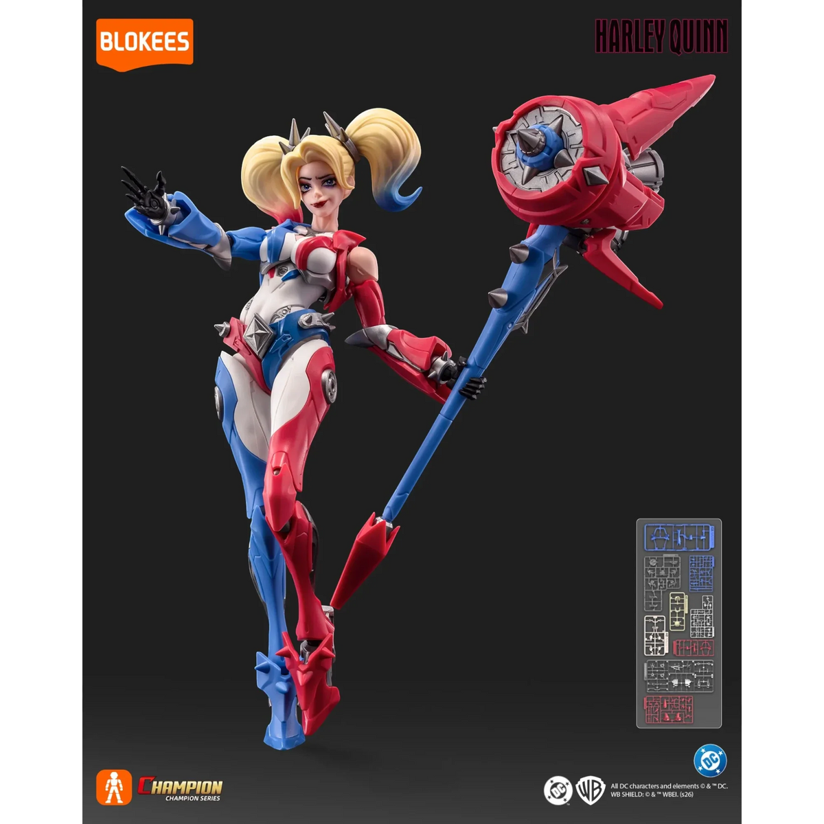 Blokees Harley Quinn Action Character - Model Kit