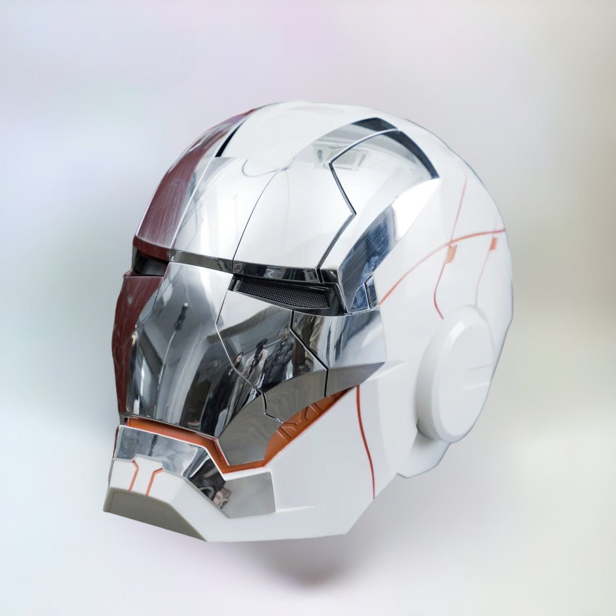 Iron Man MK5 Helmet White Edition with Voice Control