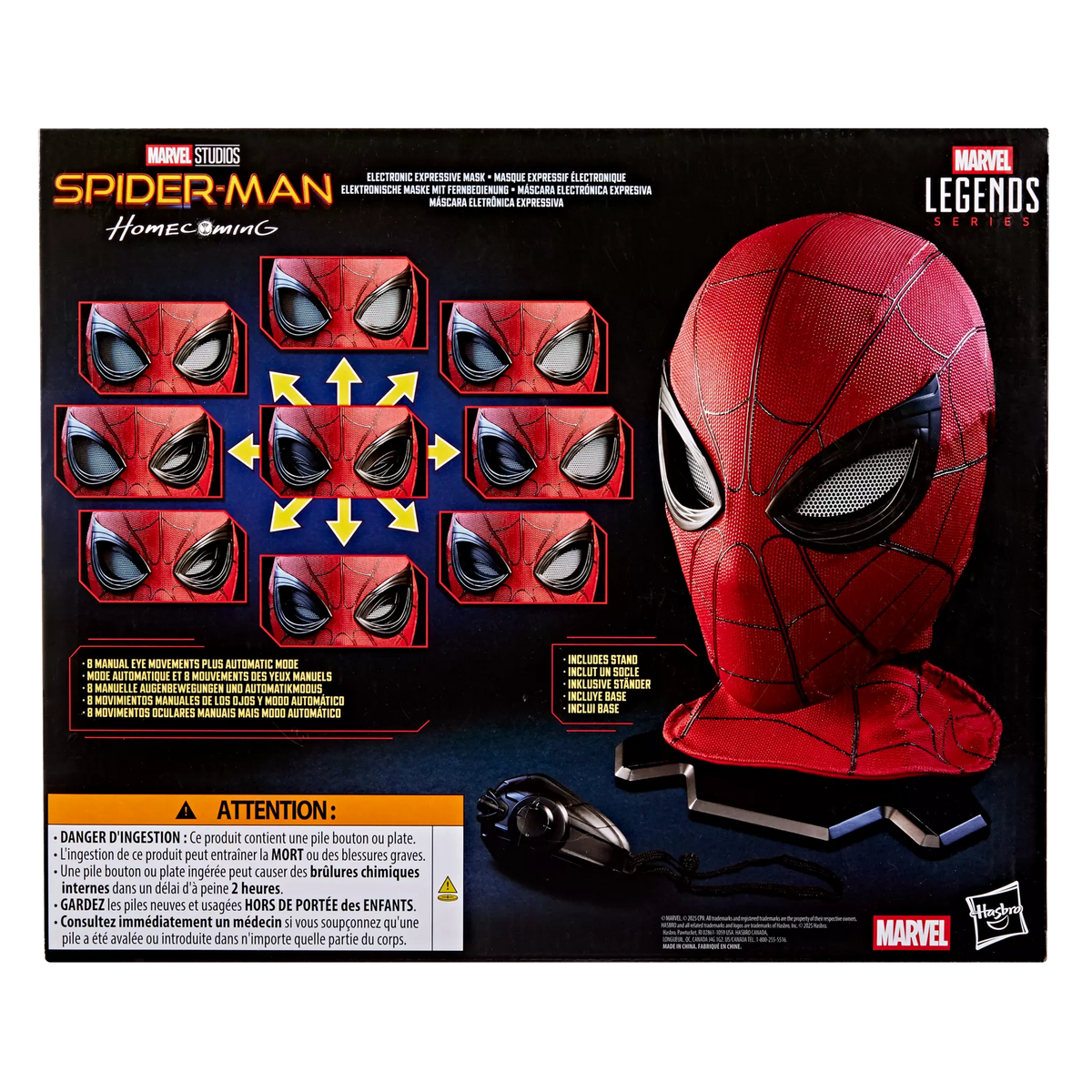 Marvel Legends Series Spider-Man Electronic Expressive Mask