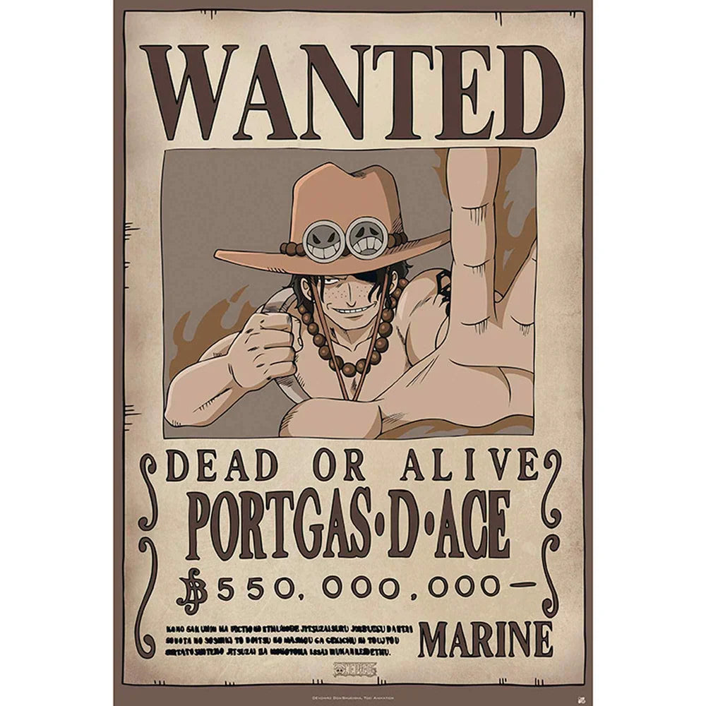 One Piece Wanted Ace 61 x 91.5cm Maxi Poster