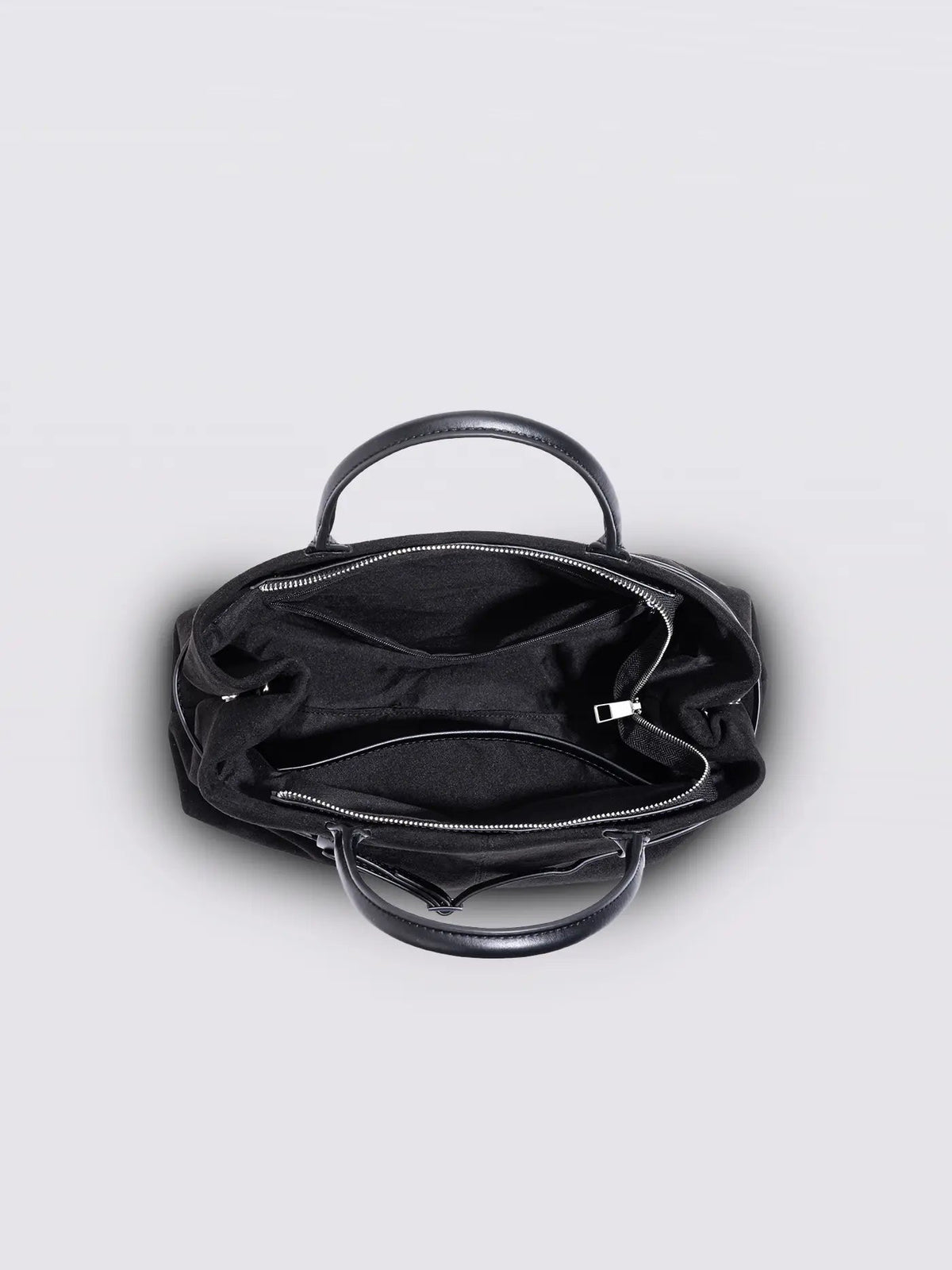 Suede Shopper with Adjustable Strap