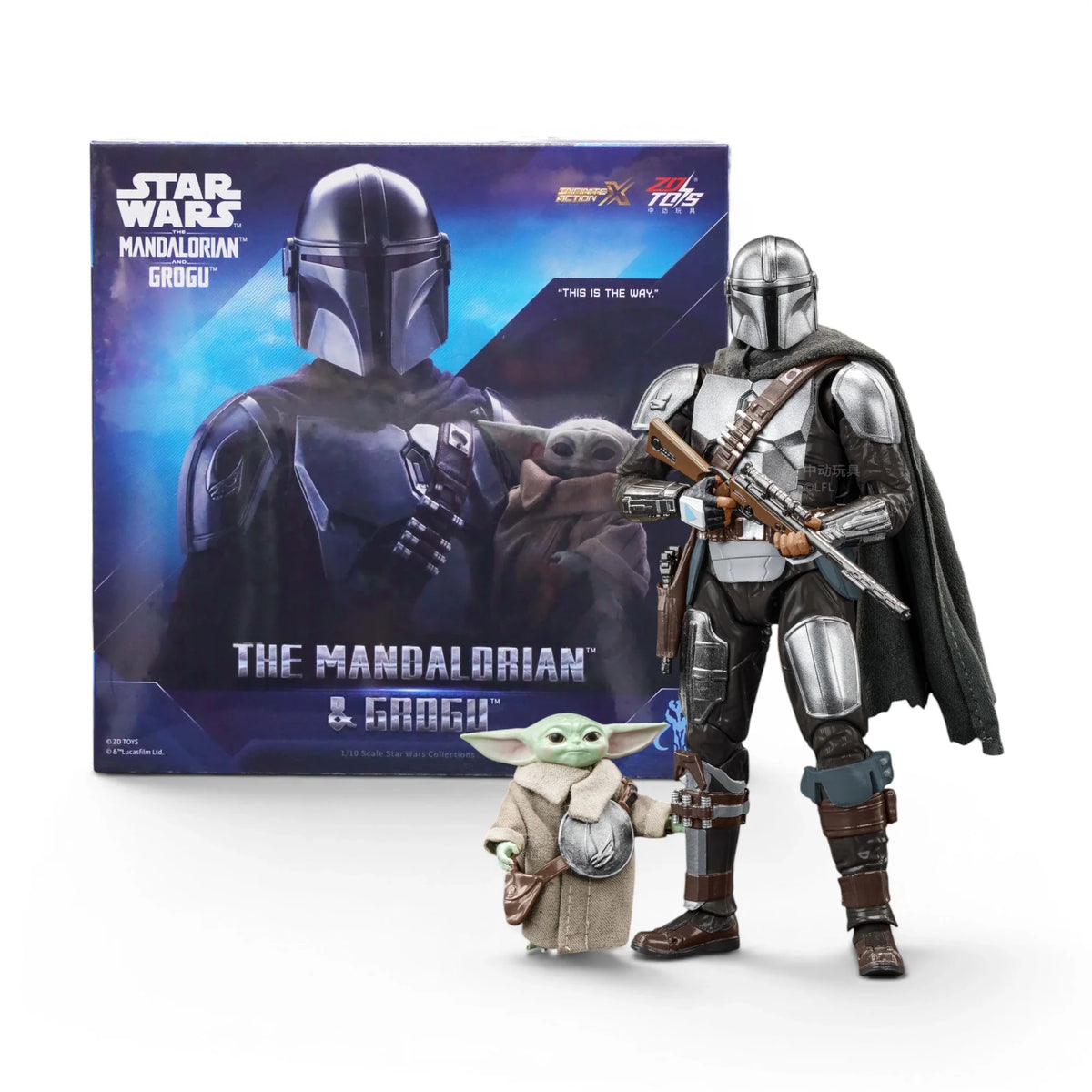 ZD Toys Mandalorian & Grogu Action Figure Set