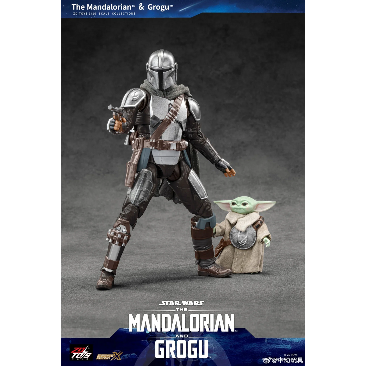ZD Toys Mandalorian & Grogu Action Figure Set