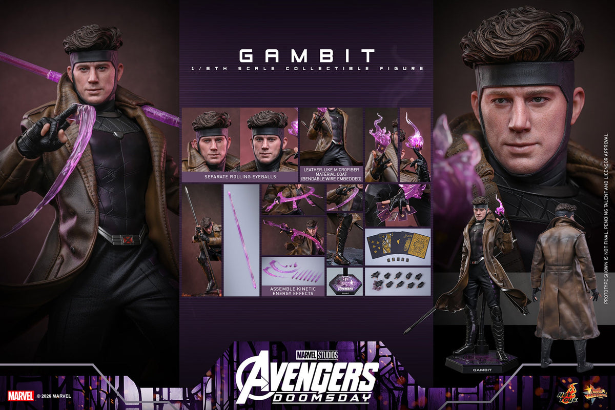 Hot Toys Gambit (Avengers: Doomsday) 1/6 Scale Action Figure