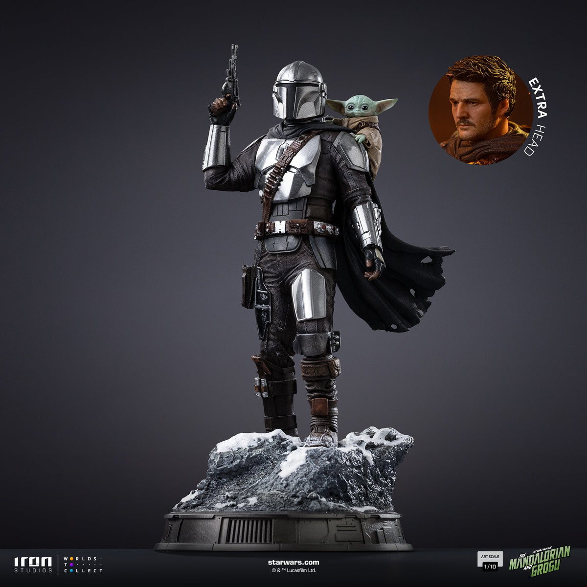 Mandalorian and Grogu Art Scale 1/10 Statue - Iron Studios