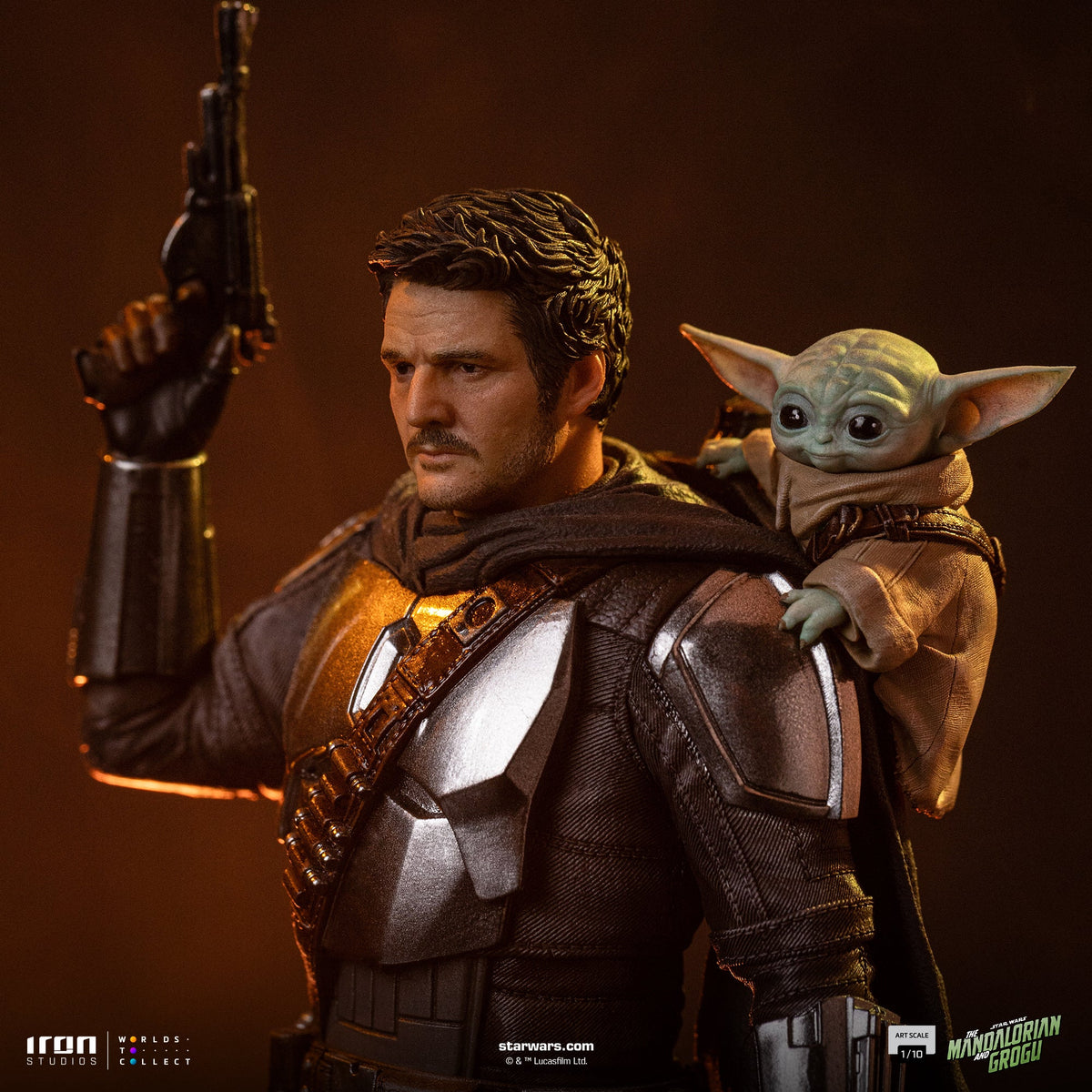 Mandalorian and Grogu Art Scale 1/10 Statue - Iron Studios