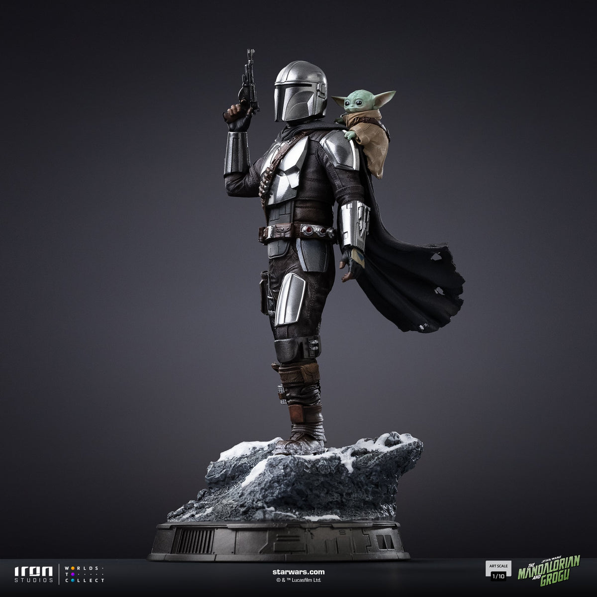 Mandalorian and Grogu Art Scale 1/10 Statue - Iron Studios