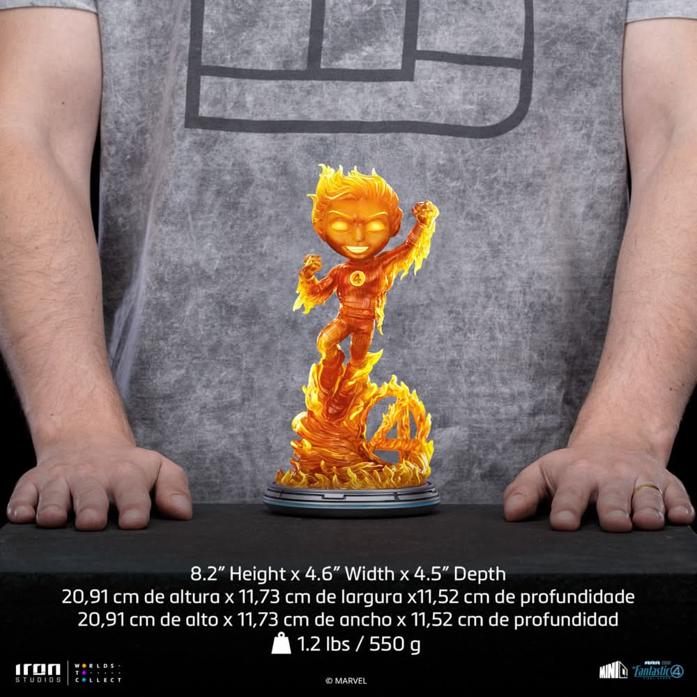 Human Torch The Fantastic Four: First Steps Minico Statue - Iron Studios