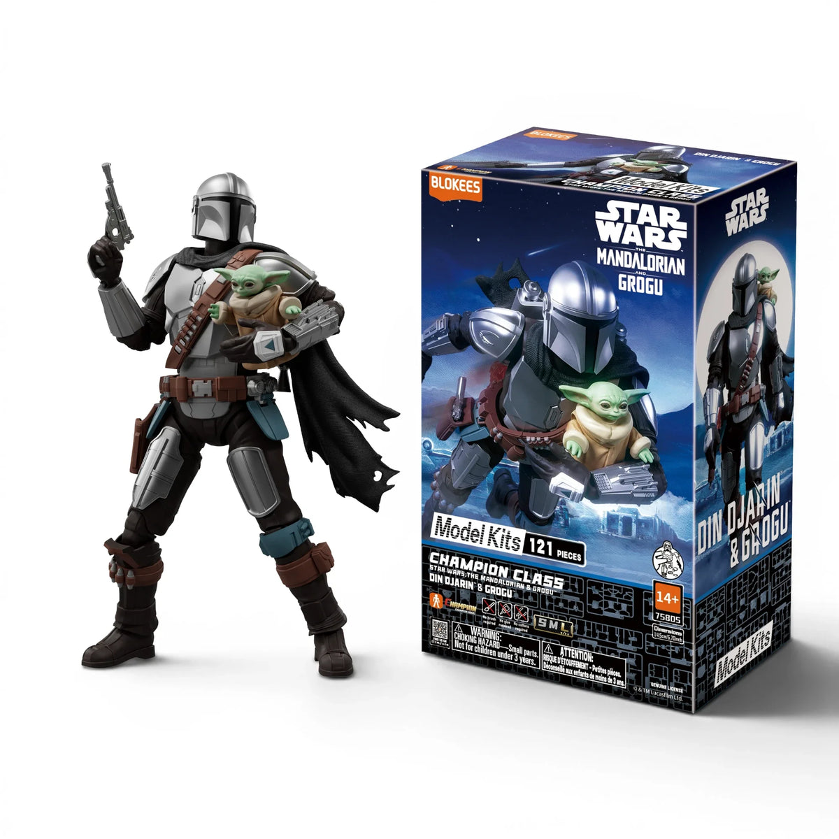Blokees Din Djarin & Grogu Action Character - Model Kit