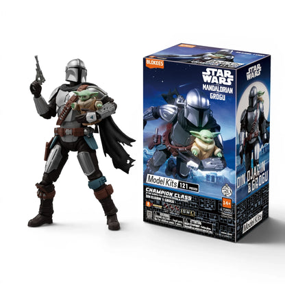 Blokees Din Djarin & Grogu Action Character - Model Kit
