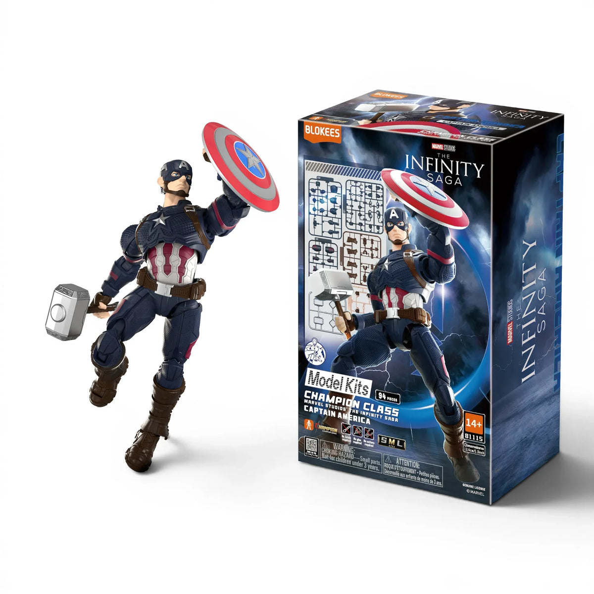 Blokees Captain America Action Character - Model Kit