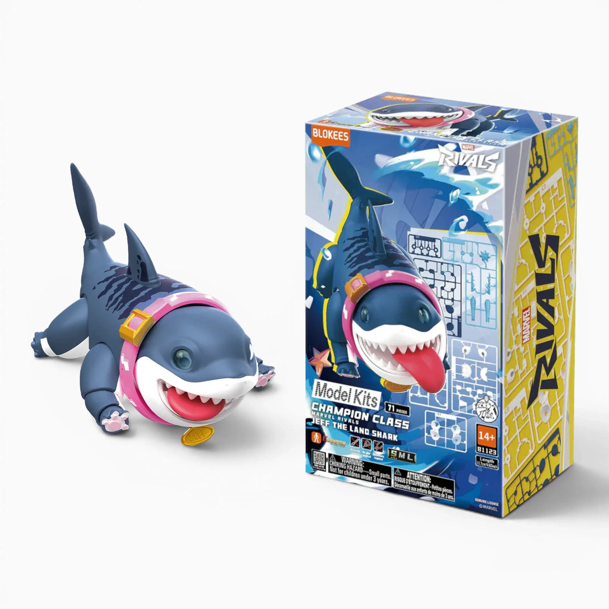 Blokees Marvel Rivals Jeff The Land Shark Action Character - Model Kit