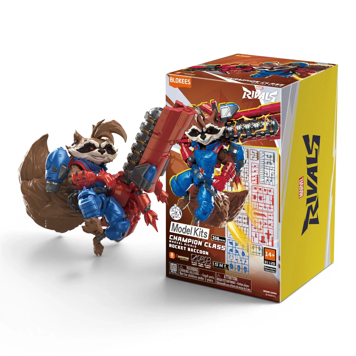 Blokees Marvel Rivals Rocket Raccoon Action Character - Model Kit