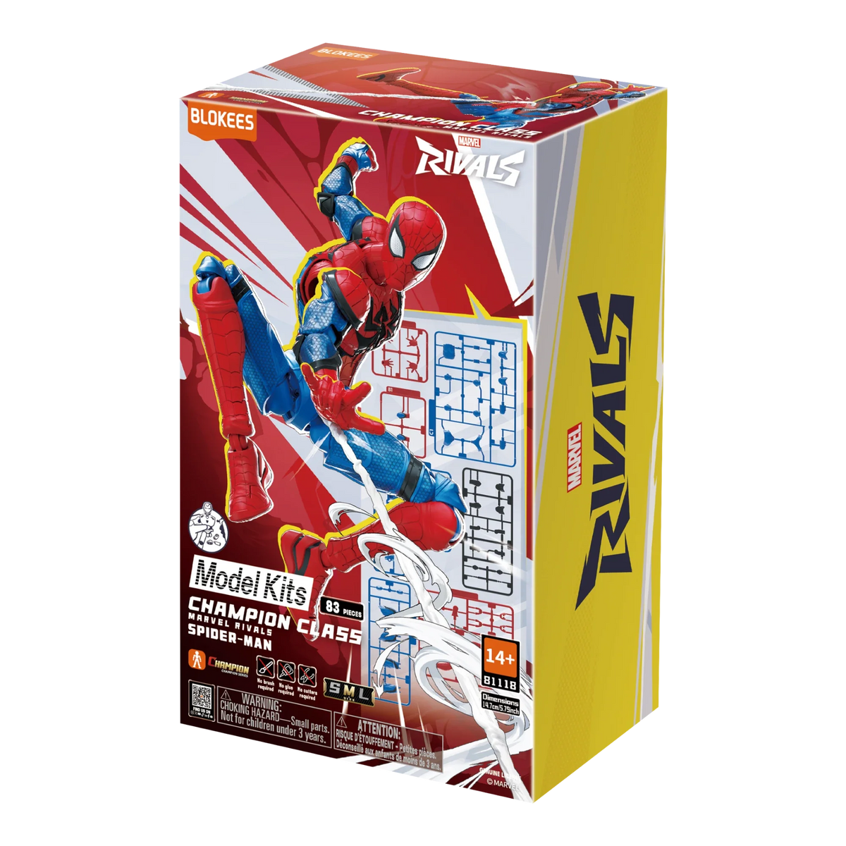 Blokees Marvel Rivals Spiderman Action Character - Model Kit