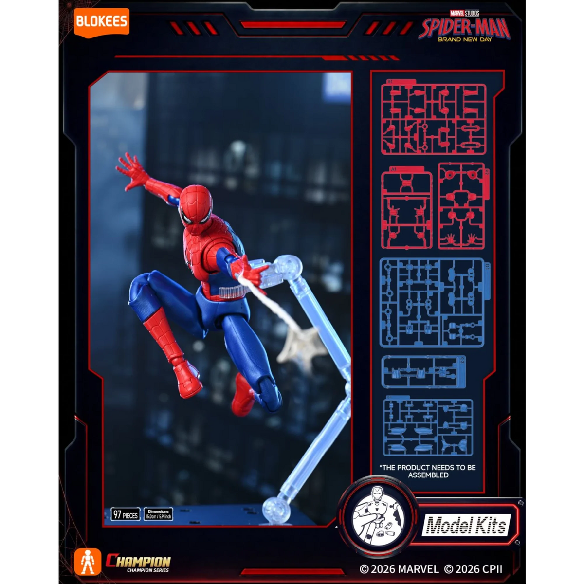 Blokees Spiderman Brand New Day Action Character - Model Kit