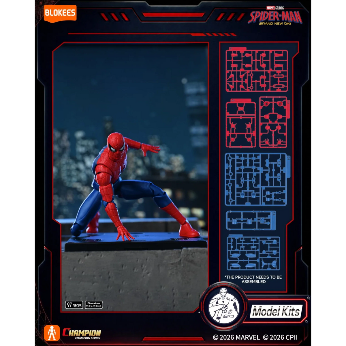 Blokees Spiderman Brand New Day Action Character - Model Kit