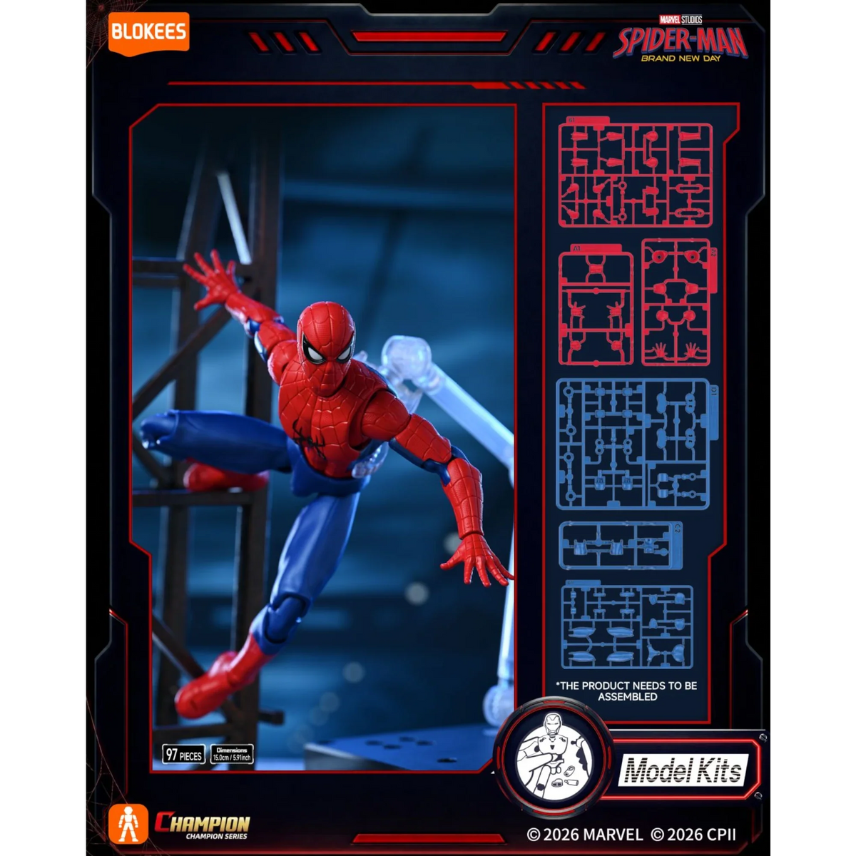 Blokees Spiderman Brand New Day Action Character - Model Kit