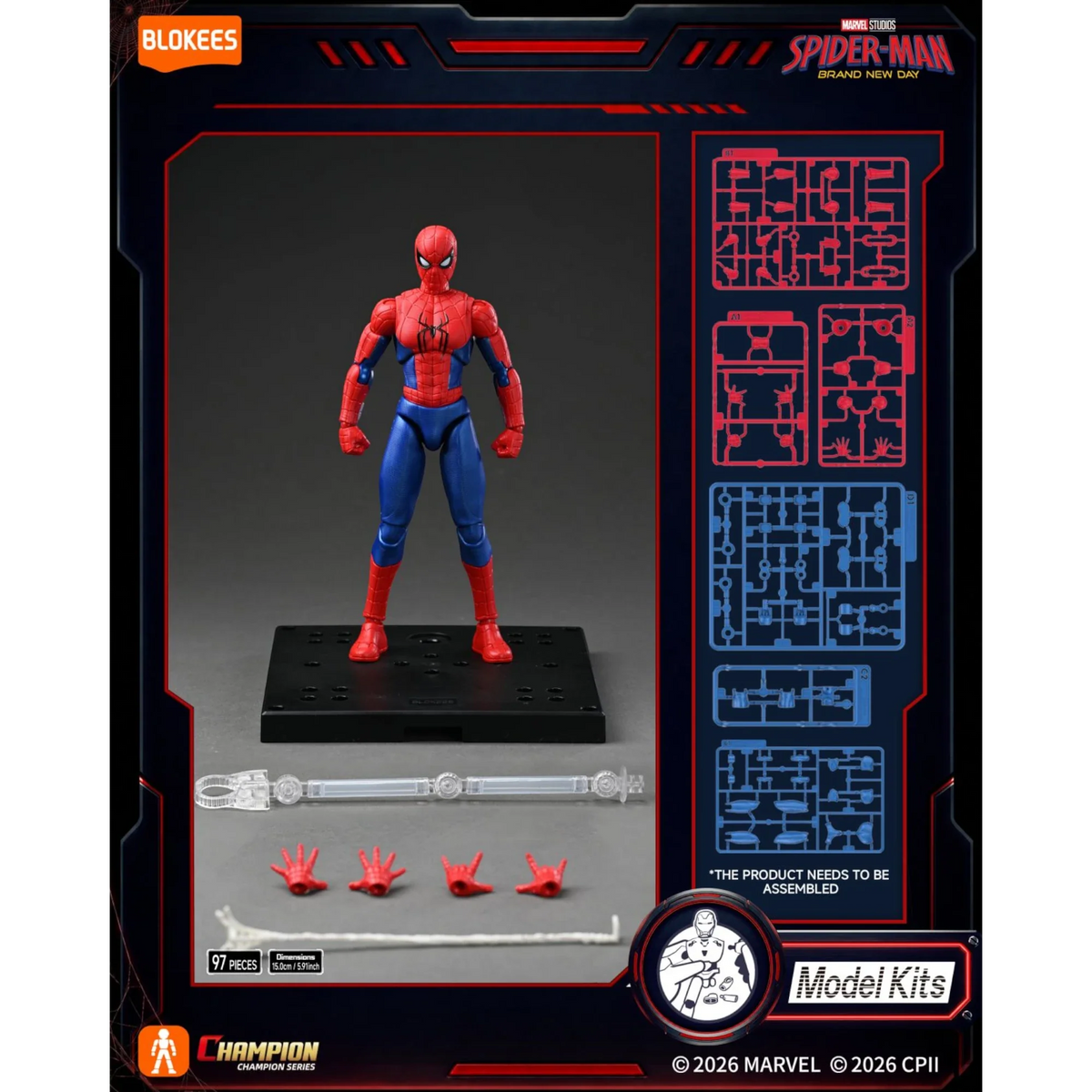 Blokees Spiderman Brand New Day Action Character - Model Kit