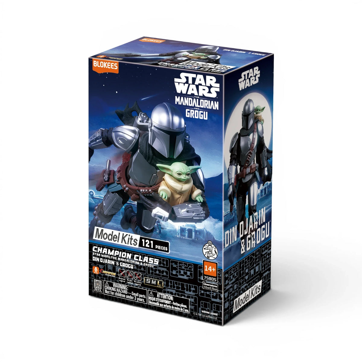 Blokees Din Djarin & Grogu Action Character - Model Kit