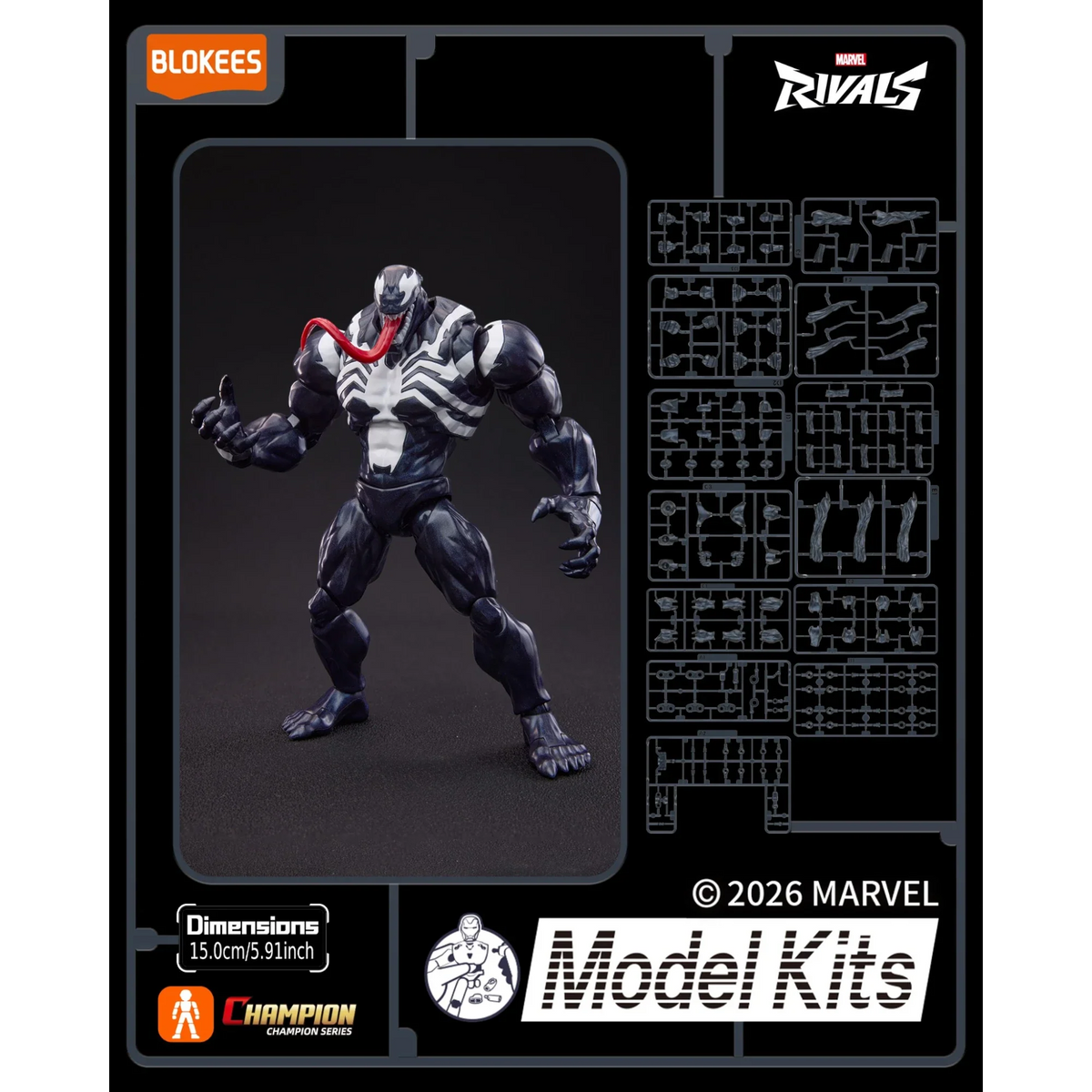 Blokees Marvel Rivals Venom Action Character - Model Kit