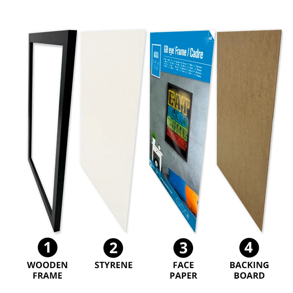 Wooden White Picture Frame - Maxi - 61 x 91.5cm