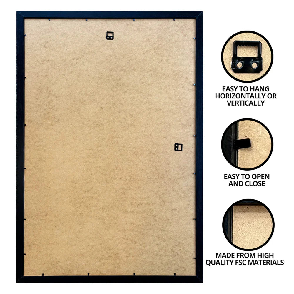 Wooden White Picture Frame - Maxi - 61 x 91.5cm