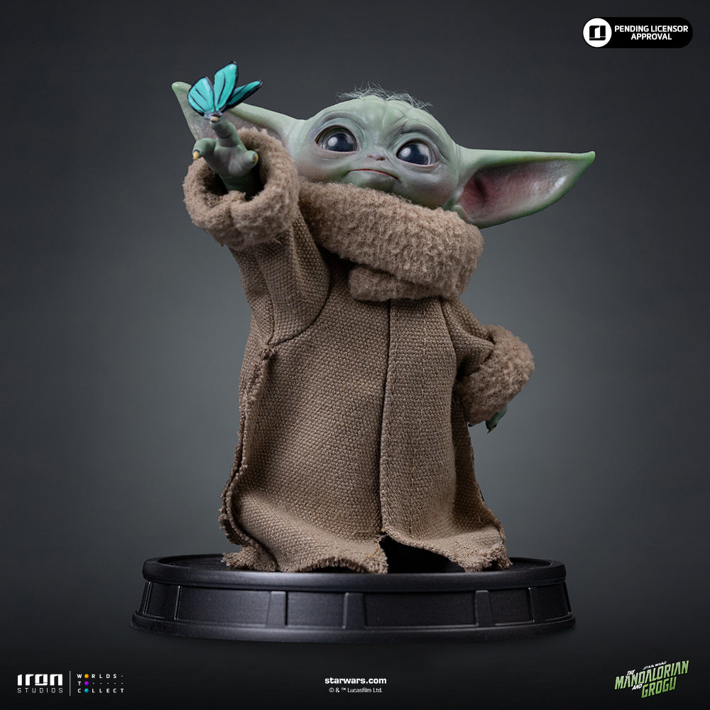 Grogu Butterfly Wonder Statue - Iron Studios Mandalorian and Grogu Collection