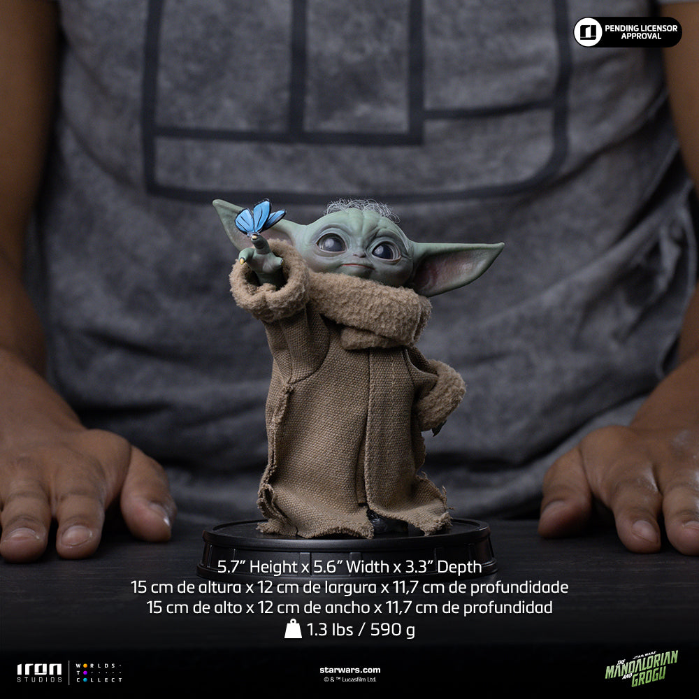 Grogu Butterfly Wonder Statue - Iron Studios Mandalorian and Grogu Collection