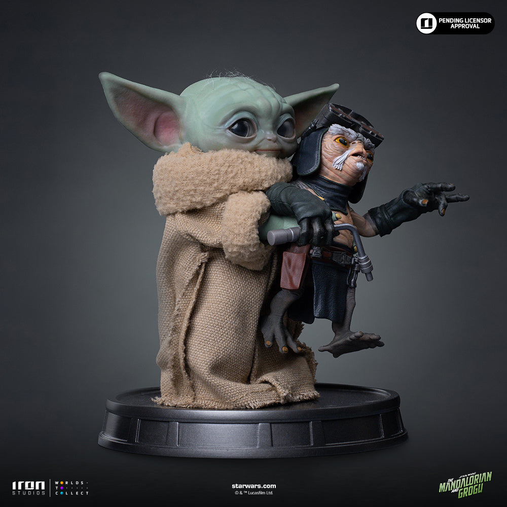 Grogu No Squeezy Statue - Iron Studios Mandalorian and Grogu Collection