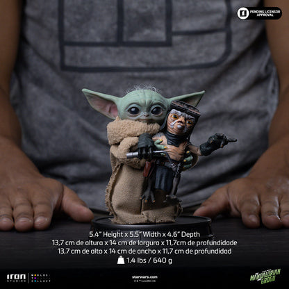 Grogu No Squeezy Statue - Iron Studios Mandalorian and Grogu Collection