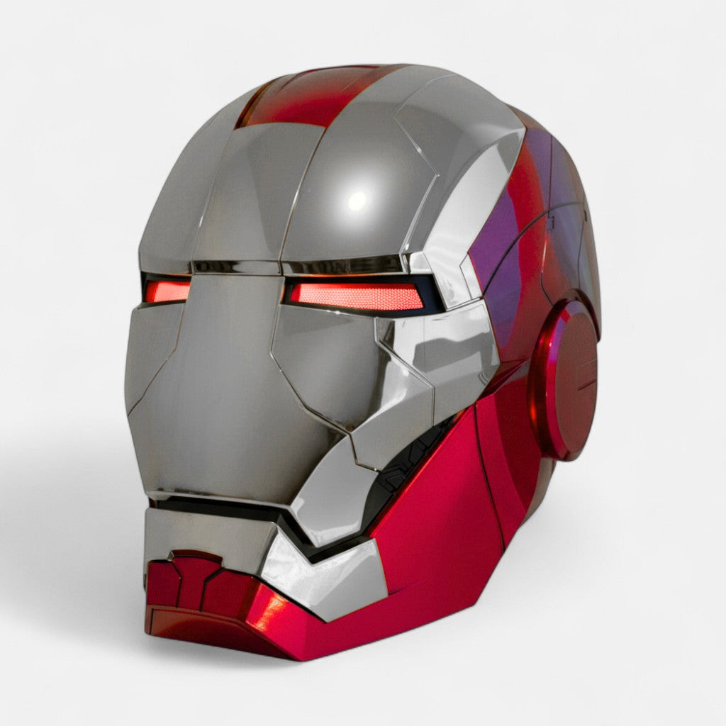 Iron Man MK5 Helmet Silver Edition with Voice Control