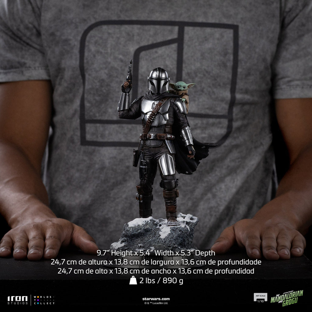 Mandalorian and Grogu Art Scale 1/10 Statue - Iron Studios