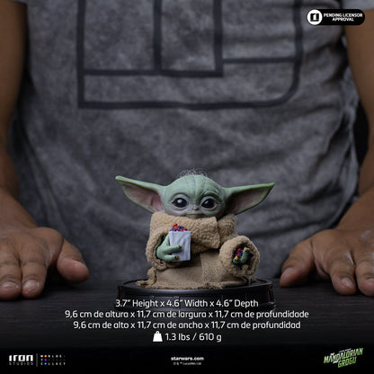Grogu Popcorn Time Statue - Iron Studios Mandalorian and Grogu Collection