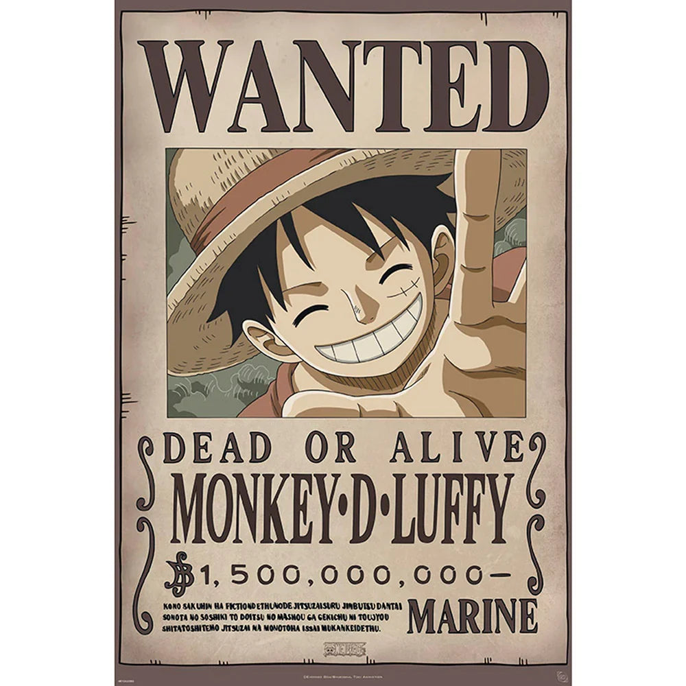 One Piece Wanted Luffy 61 x 91.5cm Maxi Poster