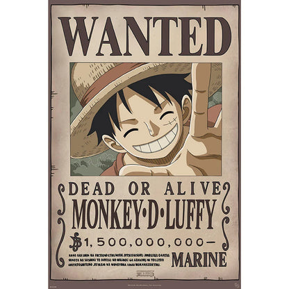 One Piece Wanted Luffy 61 x 91.5cm Maxi Poster