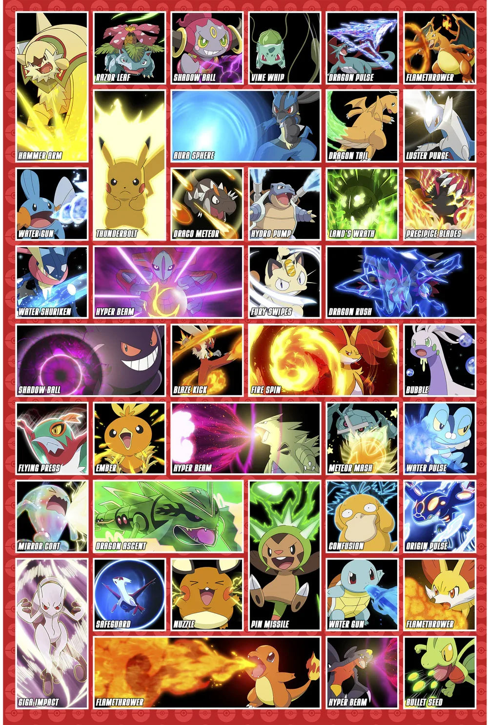 Pokémon Moves 61 x 91.5cm Maxi Poster