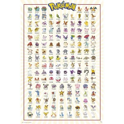 Pokemon Kanto 151 61 x 91.5cm Maxi Poster