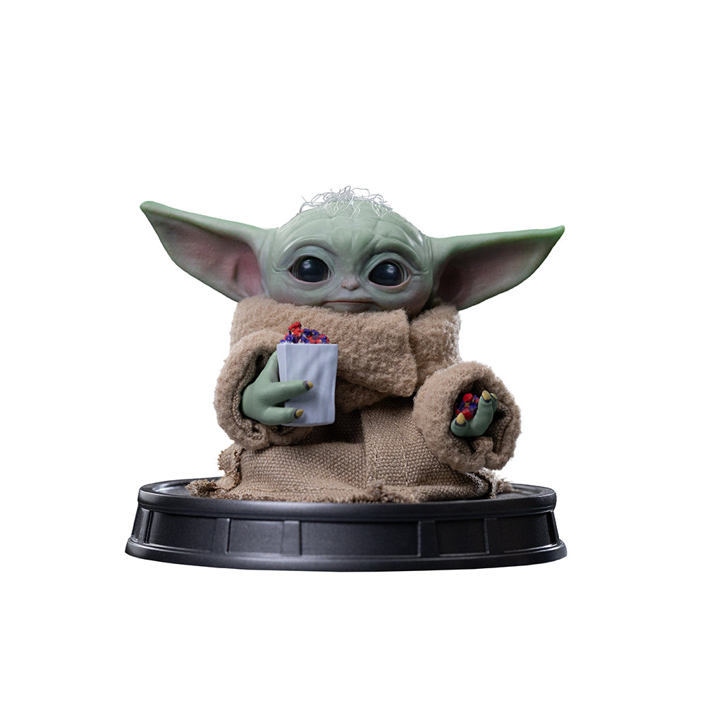Grogu Popcorn Time Statue - Iron Studios Mandalorian and Grogu Collection