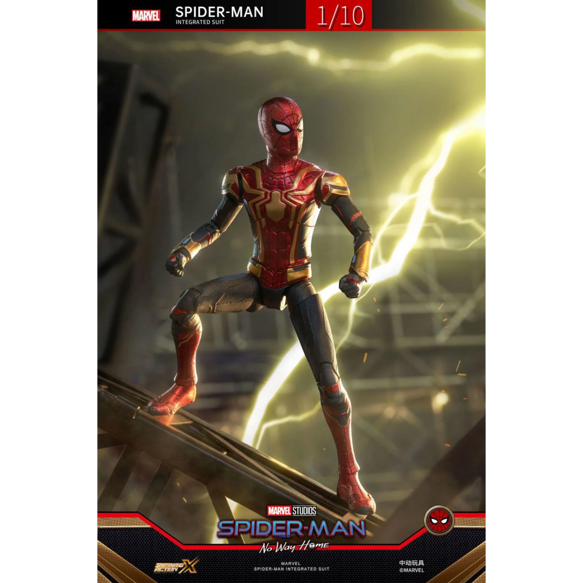 ZD Toys Spiderman Integrated Suit Action Figure