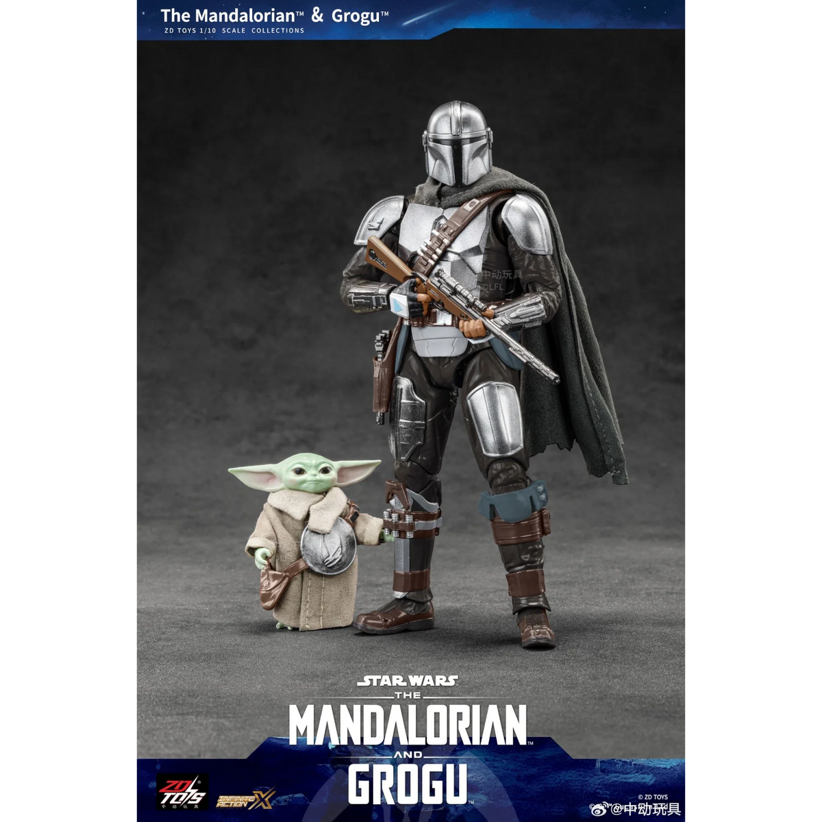 ZD Toys Mandalorian & Grogu Action Figure Set