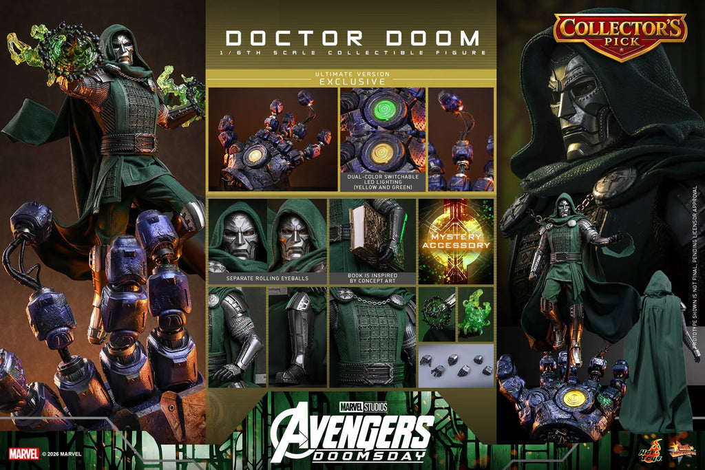 Hot Toys Doctor Doom (Avengers: Doomsday - Ultimate Version) 1/6 Scale Action Figure