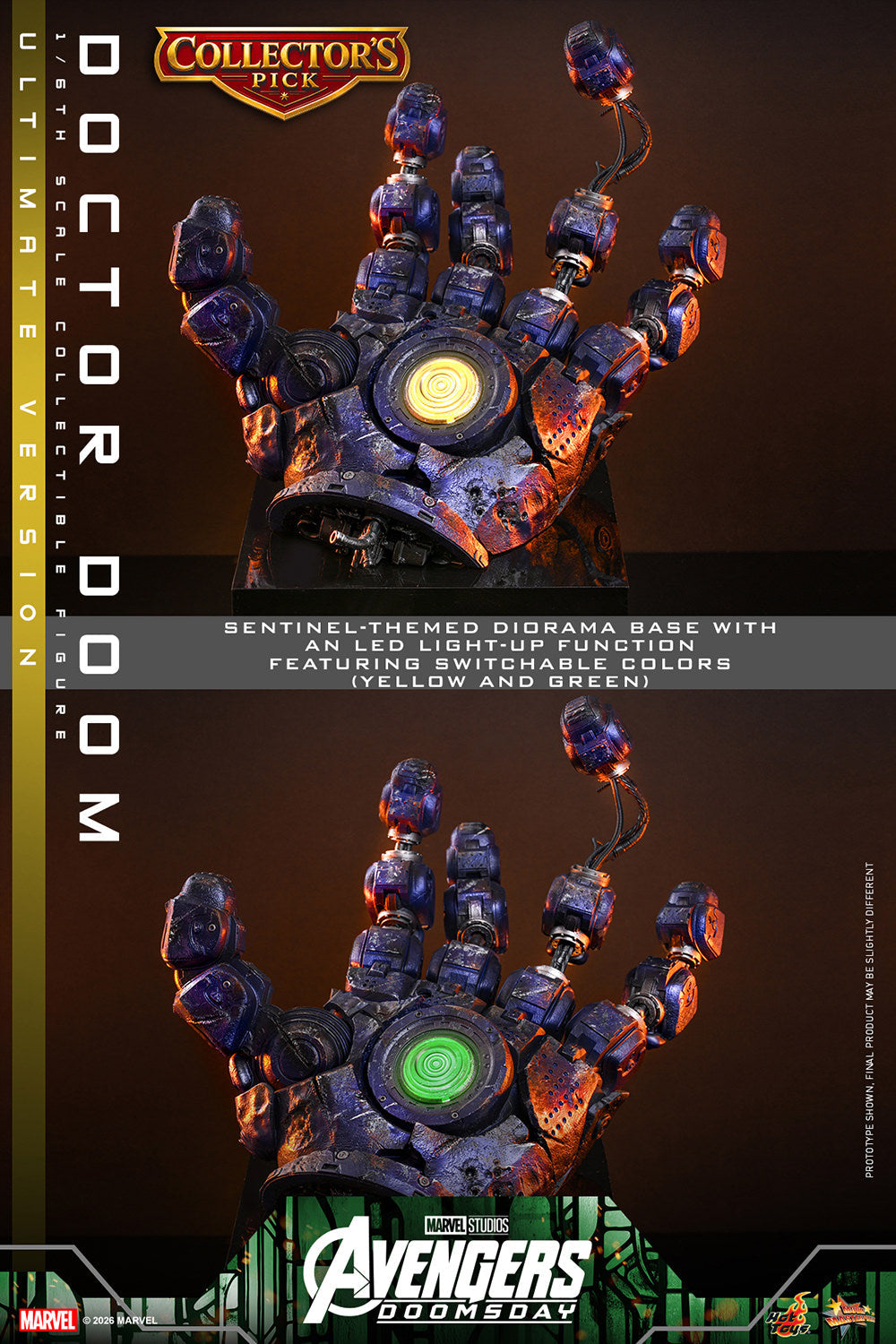 Hot Toys Doctor Doom (Avengers: Doomsday - Ultimate Version) 1/6 Scale Action Figure