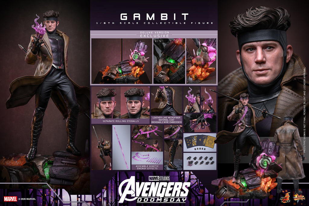 Hot Toys Gambit (Avengers: Doomsday - Deluxe Version) 1/6 Scale Action Figure