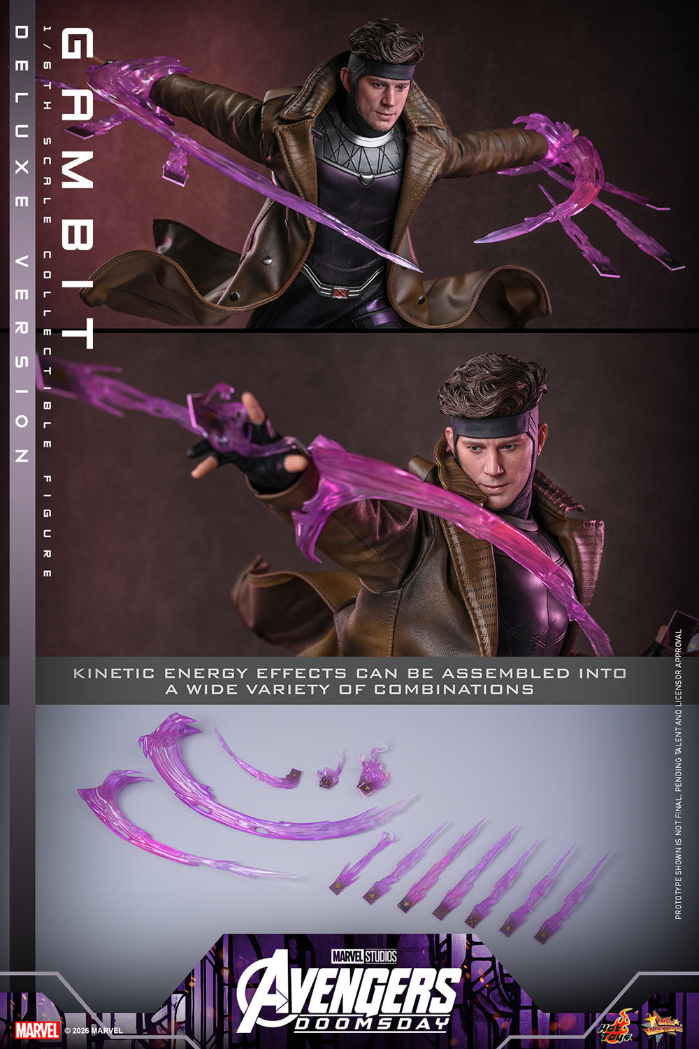 Hot Toys Gambit (Avengers: Doomsday - Deluxe Version) 1/6 Scale Action Figure