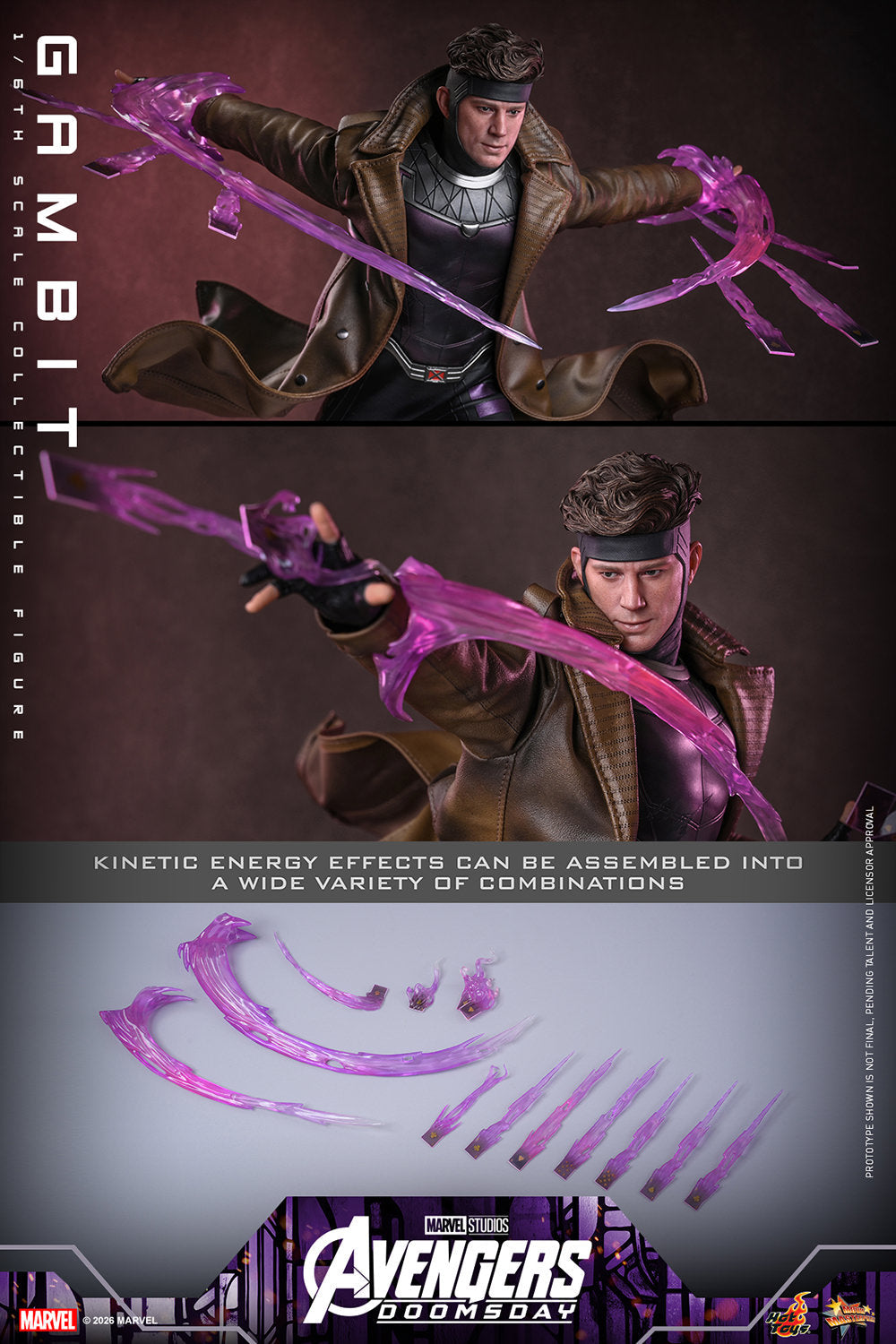Hot Toys Gambit (Avengers: Doomsday) 1/6 Scale Action Figure