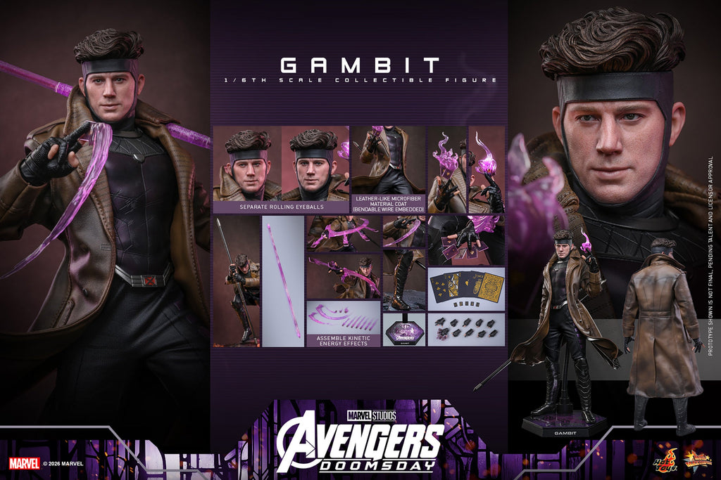 Hot Toys Gambit (Avengers: Doomsday) 1/6 Scale Action Figure