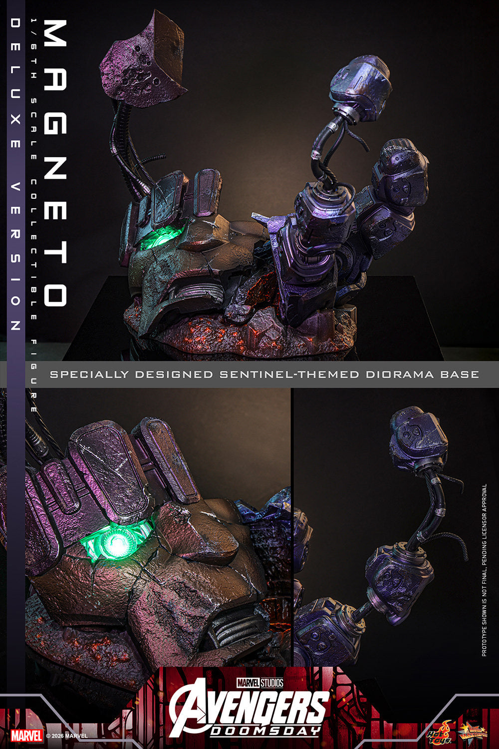 Hot Toys Magneto (Avengers: Doomsday - Deluxe Version) 1/6 Scale Action Figure