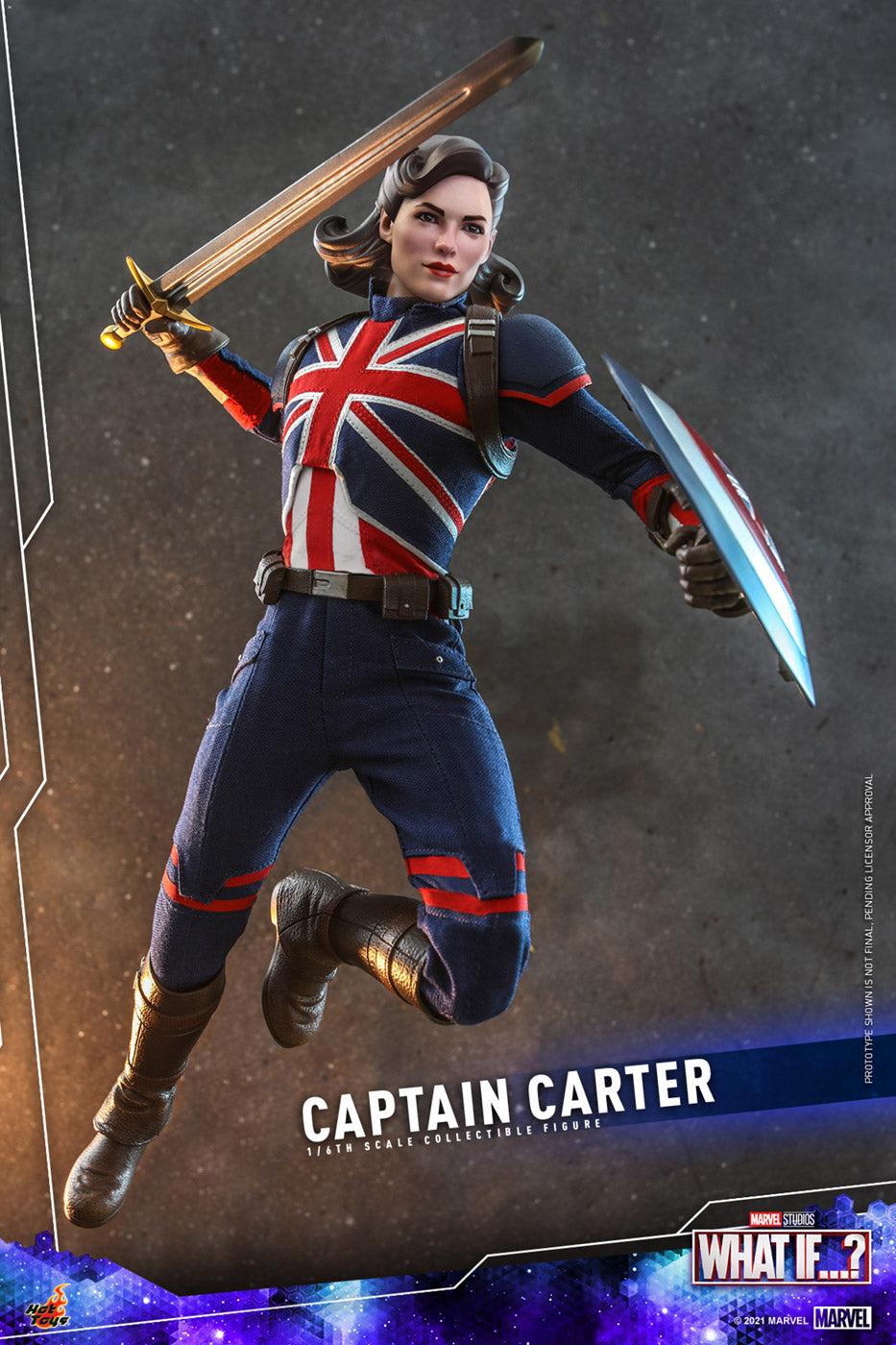 Hot Toys Captain Carter 1/6 Scale Action Figure